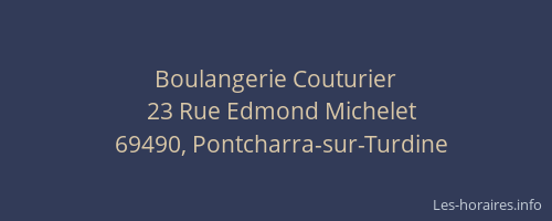Boulangerie Couturier
