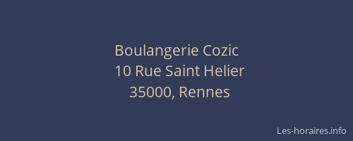 Boulangerie Cozic