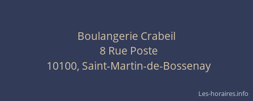 Boulangerie Crabeil