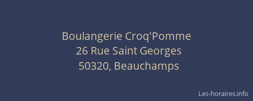 Boulangerie Croq'Pomme