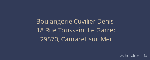 Boulangerie Cuvilier Denis