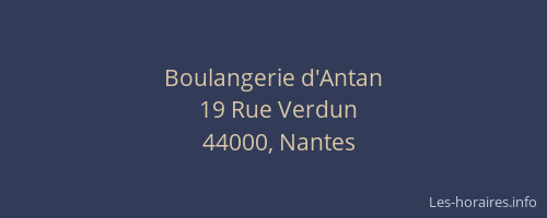 Boulangerie d'Antan
