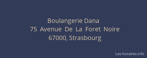 Boulangerie Dana