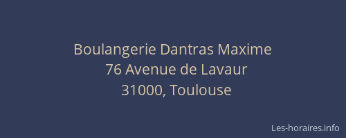Boulangerie Dantras Maxime