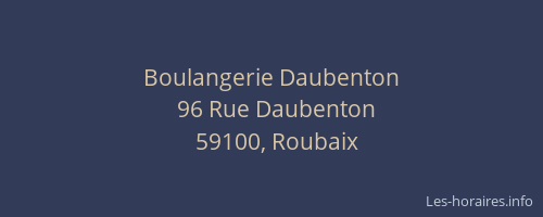 Boulangerie Daubenton
