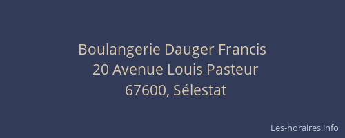 Boulangerie Dauger Francis