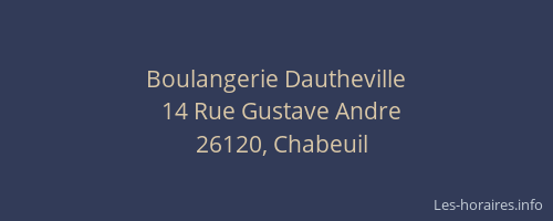 Boulangerie Dautheville