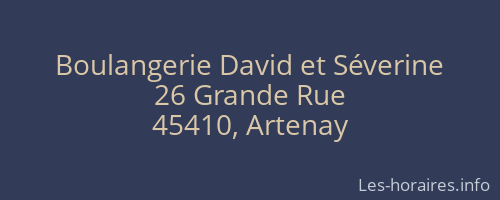 Boulangerie David et Séverine