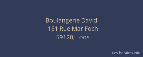 Boulangerie David