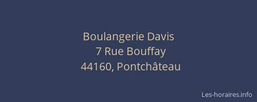 Boulangerie Davis