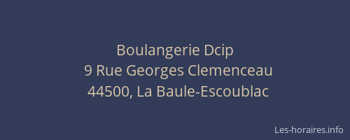 Boulangerie Dcip