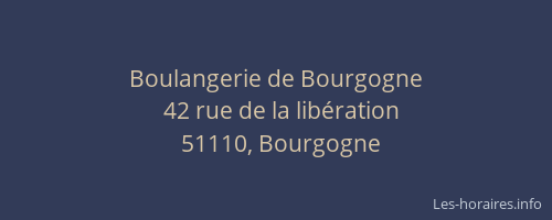 Boulangerie de Bourgogne