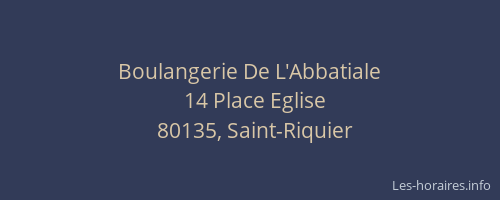 Boulangerie De L'Abbatiale