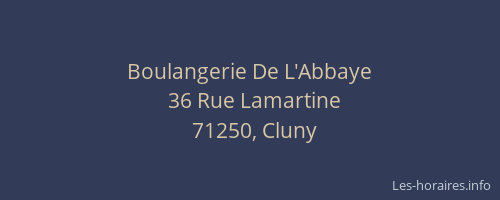 Boulangerie De L'Abbaye