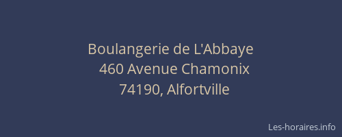 Boulangerie de L'Abbaye