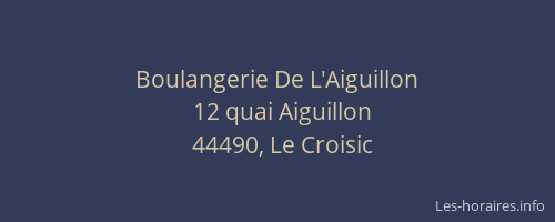 Boulangerie De L'Aiguillon