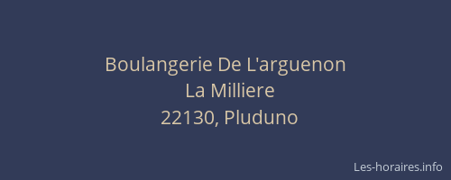 Boulangerie De L'arguenon