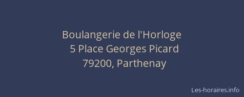 Boulangerie de l'Horloge