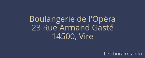 Boulangerie de l'Opéra