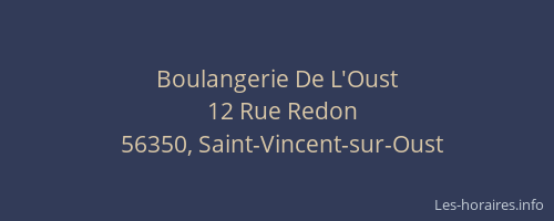 Boulangerie De L'Oust