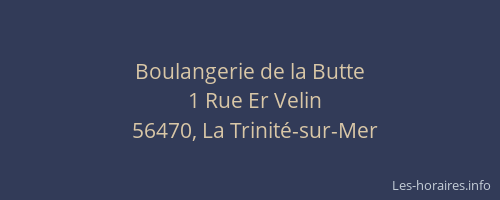 Boulangerie de la Butte