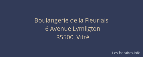 Boulangerie de la Fleuriais