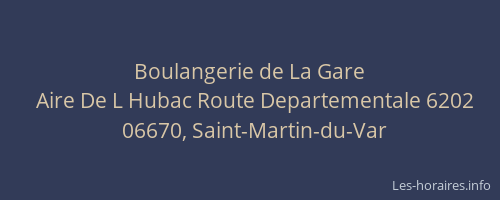 Boulangerie de La Gare