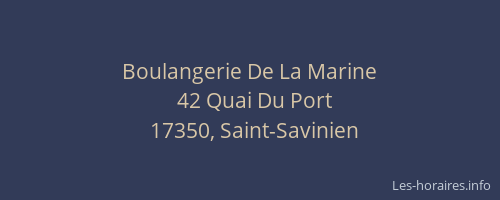 Boulangerie De La Marine