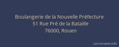Boulangerie de la Nouvelle Préfecture