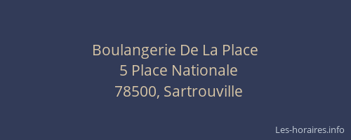 Boulangerie De La Place