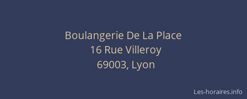 Boulangerie De La Place