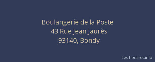 Boulangerie de la Poste