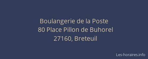 Boulangerie de la Poste