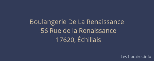Boulangerie De La Renaissance