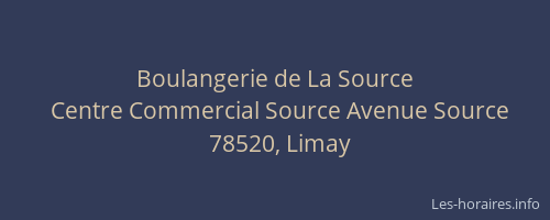 Boulangerie de La Source