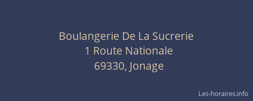 Boulangerie De La Sucrerie