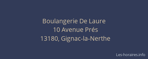 Boulangerie De Laure