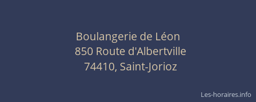 Boulangerie de L&eacute;on