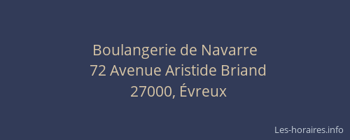 Boulangerie de Navarre