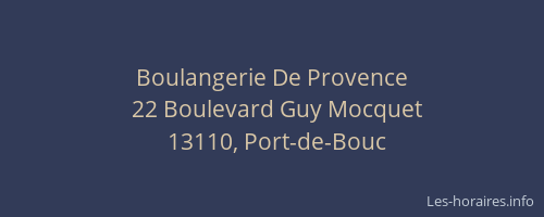 Boulangerie De Provence