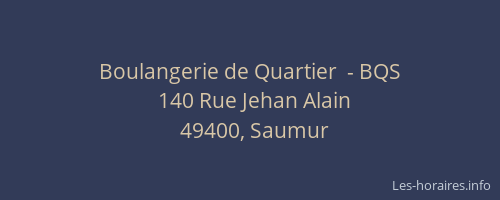 Boulangerie de Quartier  - BQS