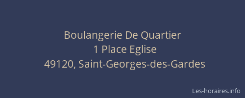Boulangerie De Quartier