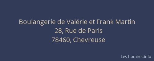 Boulangerie de Valérie et Frank Martin