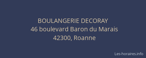 BOULANGERIE DECORAY