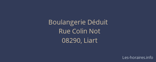 Boulangerie Déduit