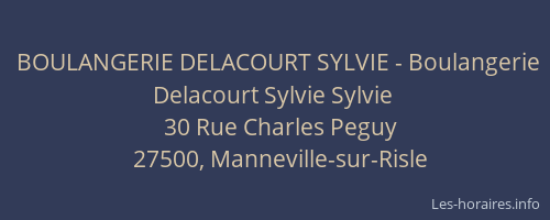 BOULANGERIE DELACOURT SYLVIE - Boulangerie Delacourt Sylvie Sylvie