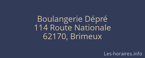 Boulangerie Dépré
