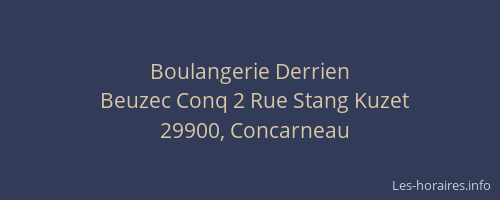 Boulangerie Derrien