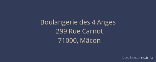 Boulangerie des 4 Anges