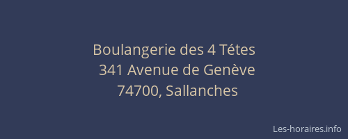 Boulangerie des 4 T&eacute;tes